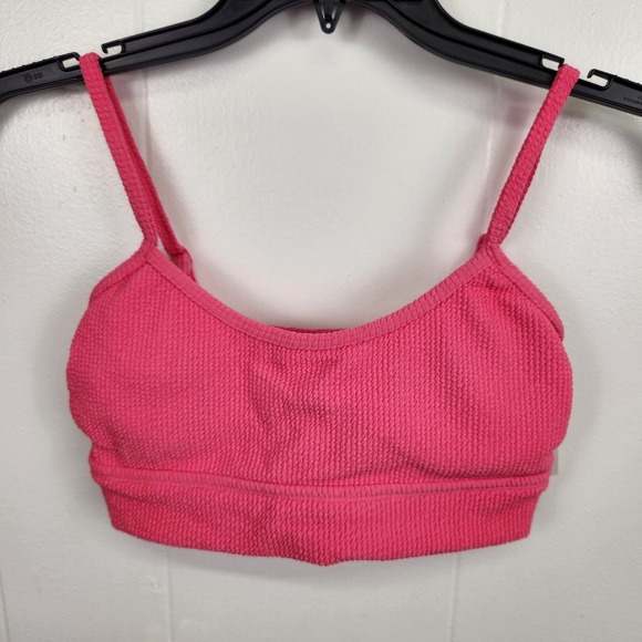 Other - Sundazed Gianna Bikini Top M Ultra Pink‎ Smocked Bralette NWT Flawed $34.99